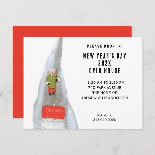 New Years Open House Invitation