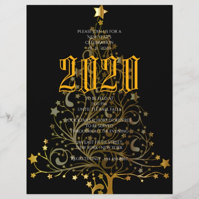 New Years Party Benefit Gala Flyer (Front)