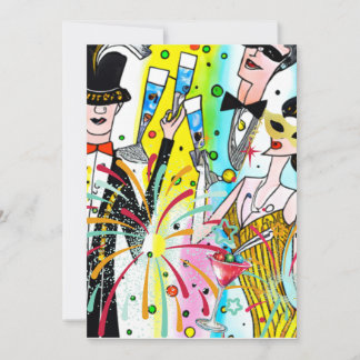 New Year's Party Holiday Card