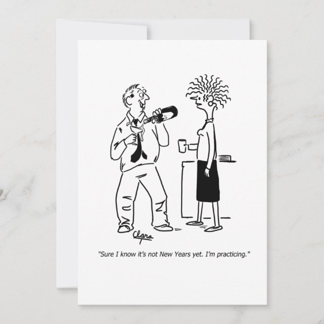 New Year's party invitation (Front)