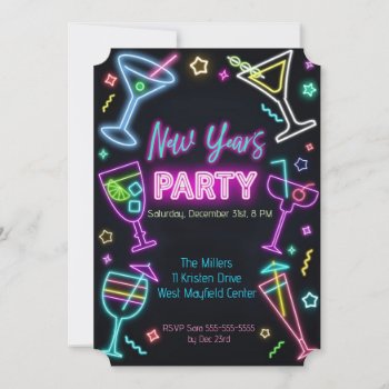 New Year's Party Invitation by ZazzleHolidays at Zazzle