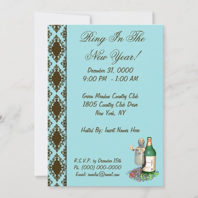 New Year's Party Invitations (Front)