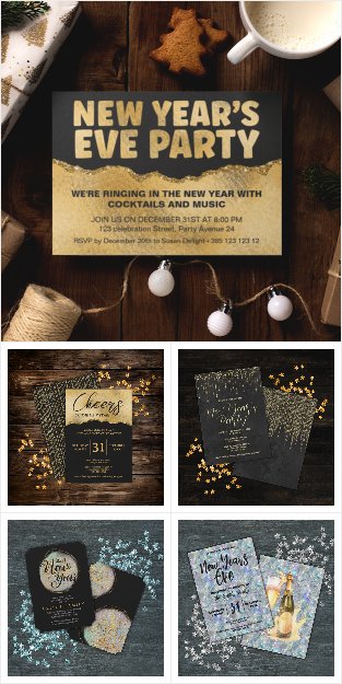 New Year's Party Invitations