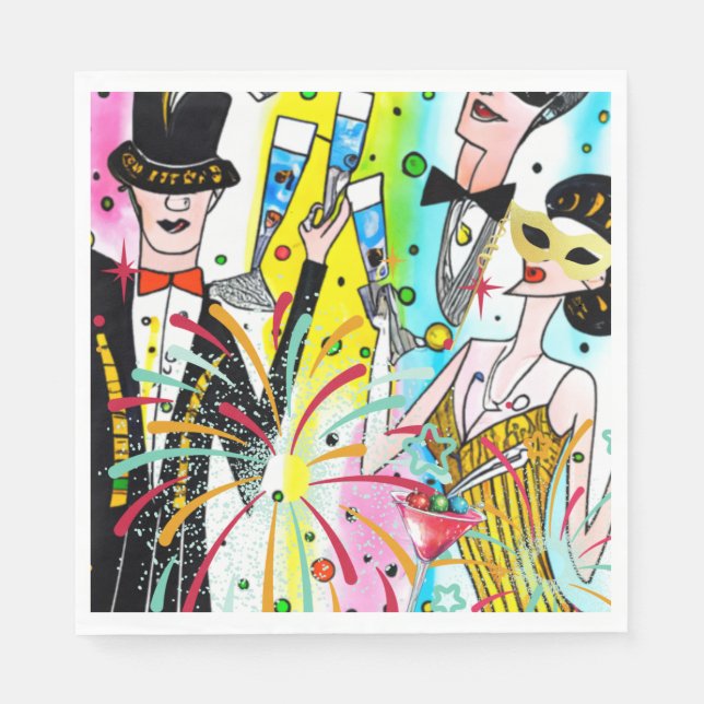 New Year's Party Napkins (Front)