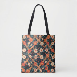 New Year's Pattern Image Tote Bag
