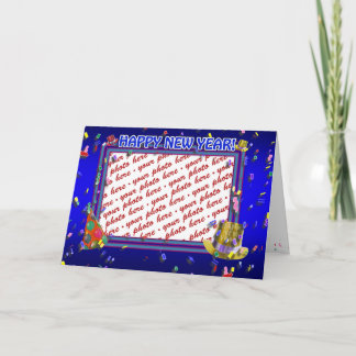 New Year's Photo Frame Holiday Card