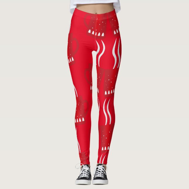 New Year's red Leggings (Front)