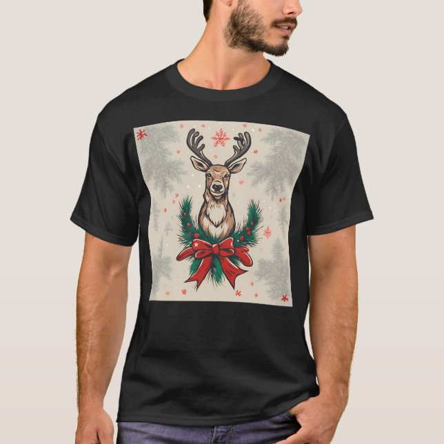 New Years Reindeer T-Shirt (Front)