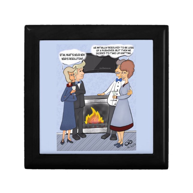 New Year's Resolution Funny Gift Box (Front)