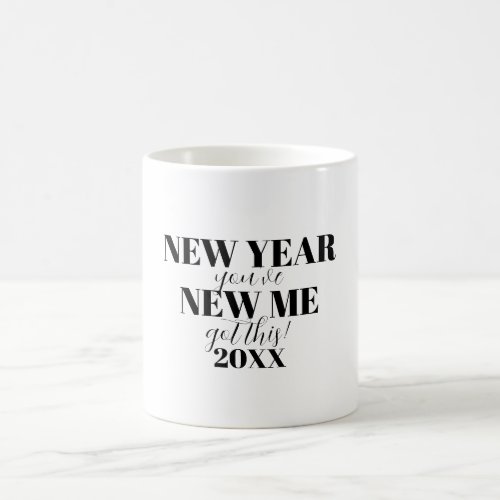 New Years Resolution Inspirational Motivational Coffee Mug