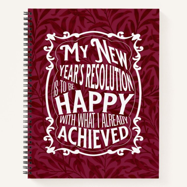 New Years Resolution Notebook (Front)