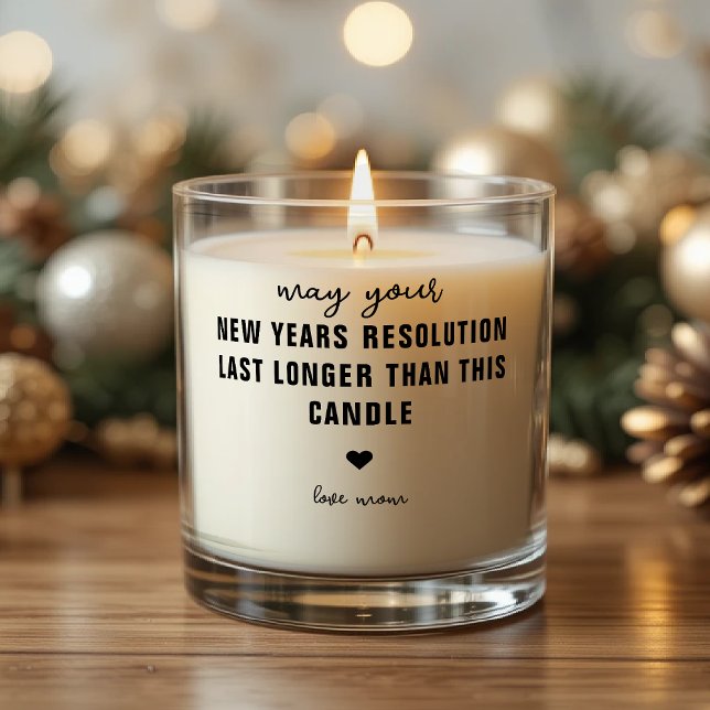 New Years Resolution NYE Holiday Humor Funny Scented Candle (New Years Resolution NYE Holiday Humor Funny Scented Candle
)