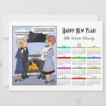 New Years Resolution White Calendar Card