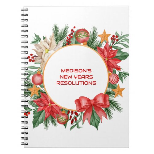 New Years Resolutions    Notebook