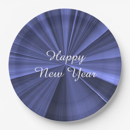 New Years Royal Blue Paper Plates by Janz 9 inch