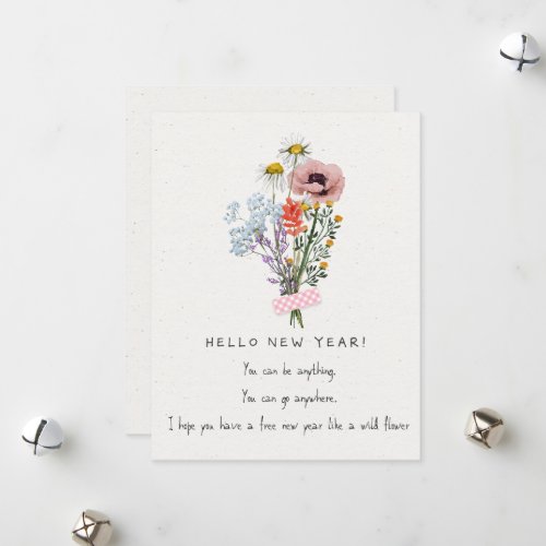 New Years saying card