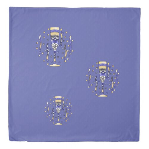 New Years Toast Duvet Cover