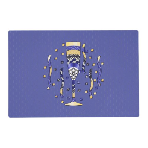 New Years Toast Laminated Place Mat