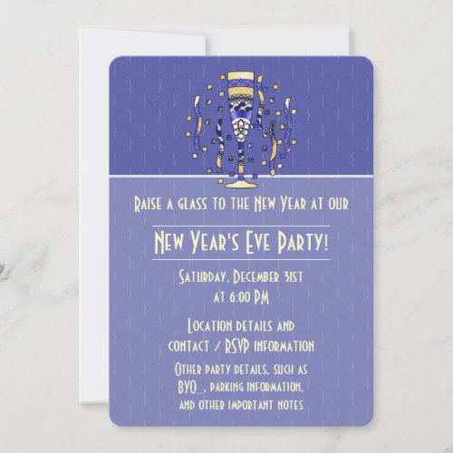 New Years Toast Party Invitation