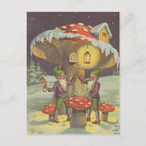 New Years Toast Postcard