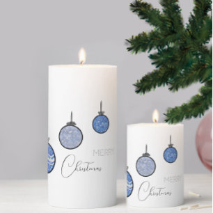 New Year's tree decorations Pillar Candle