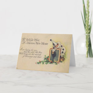 New Years vintage postcard 1916