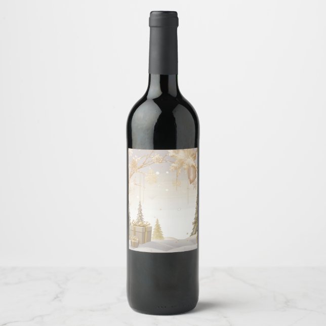 New Year's Wine Bottle Label (Front)