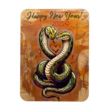 New Year's Wish for Love 2025 Wooden Snake
