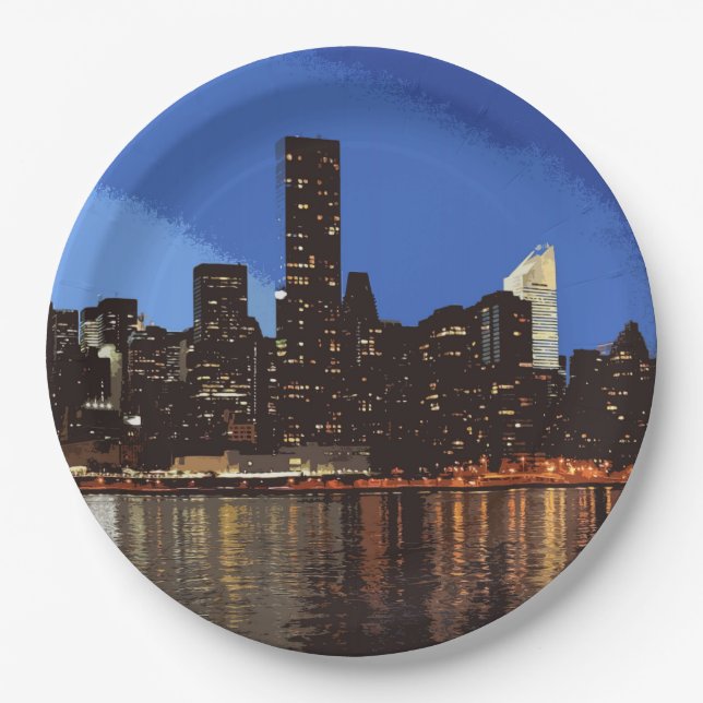 New York 001 Paper Plates (Front)
