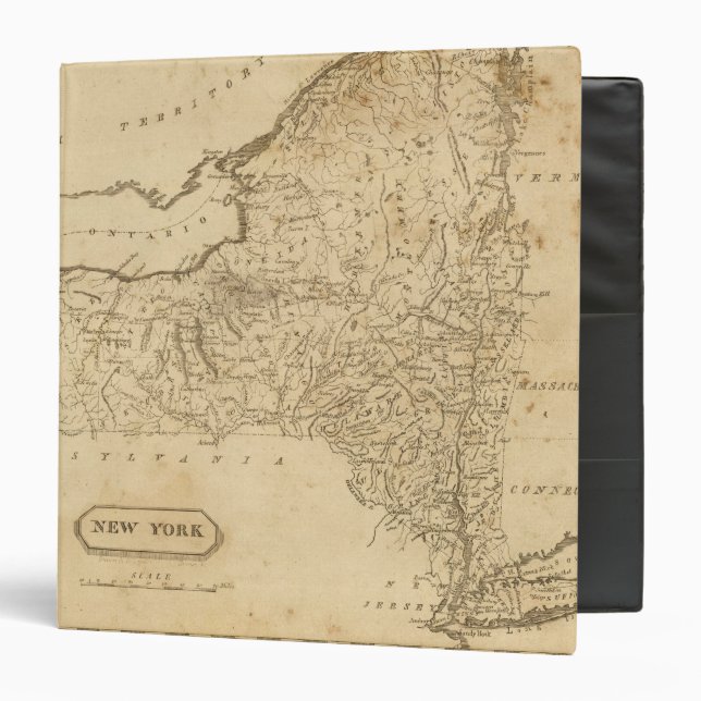 New York 10 3 Ring Binder (Front/Inside)