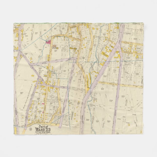 New York 10 Fleece Blanket (Front (Horizontal))