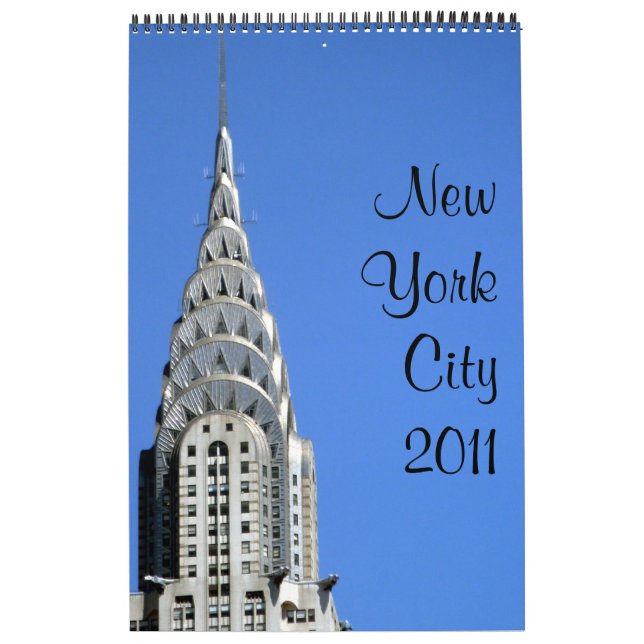 new york 15 month single page calendar (Cover)