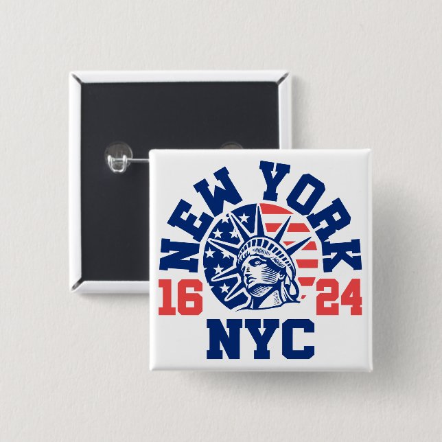 New York 1624 Button (Front & Back)