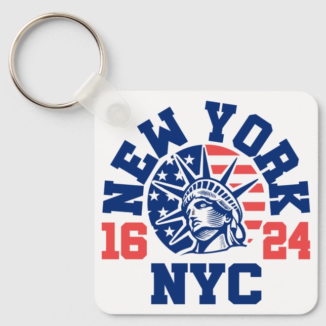 New York 1624 Keychain (Front)