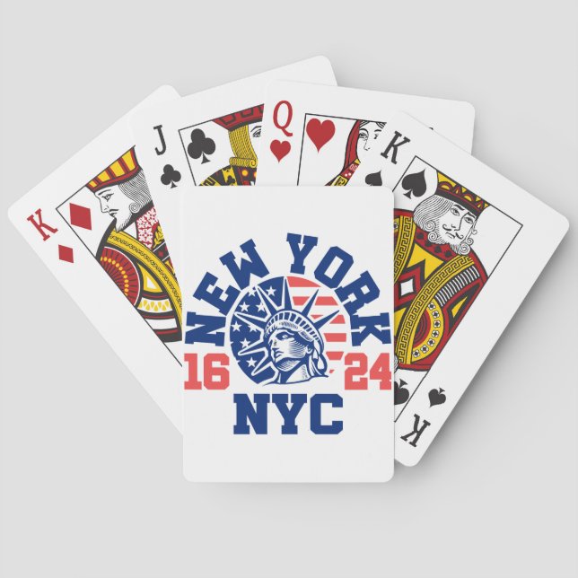 New York 1624 Poker Cards (Back)