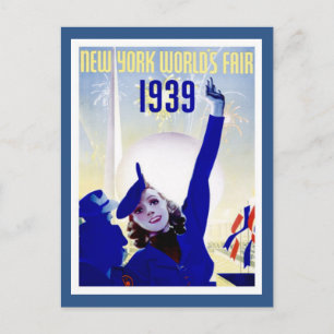 New York 1939 World's Fair Vintage Postcard
