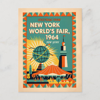 New York 1964 World’s Fair Retro Postcard