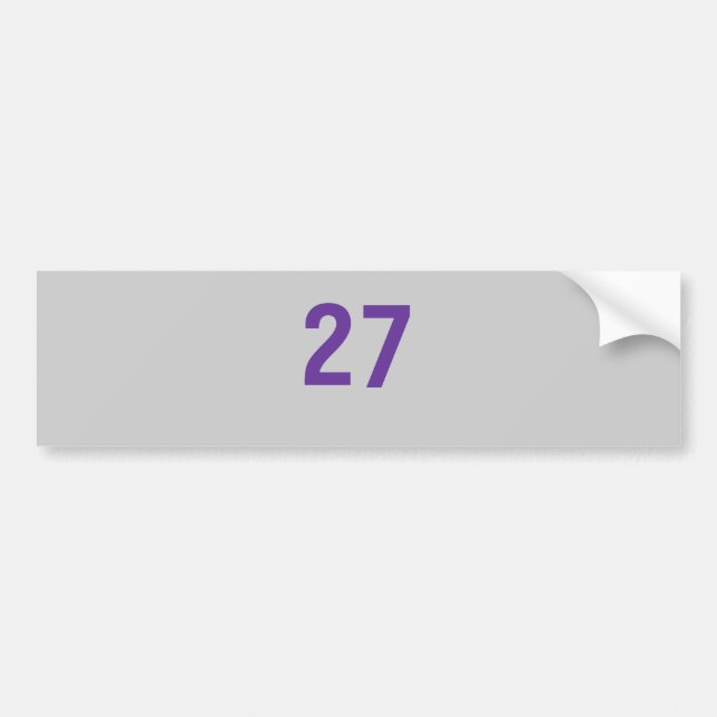 New York 27th World Series Win Bumper Sticker (Front)