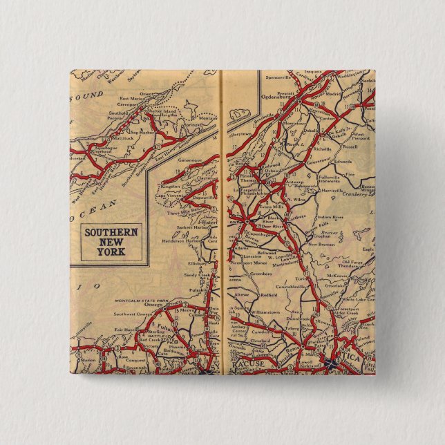 New York 28 Pinback Button (Front)