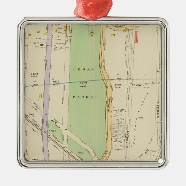 New York 37 Metal Ornament (Front)