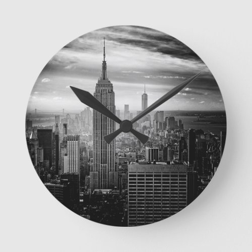 New York 3 Round Clock