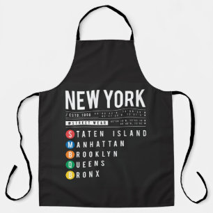 New York 5 Boroughs Apron
