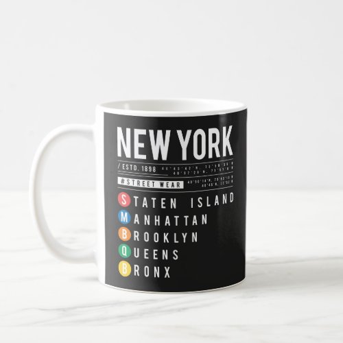New York 5 Boroughs Coffee Mug