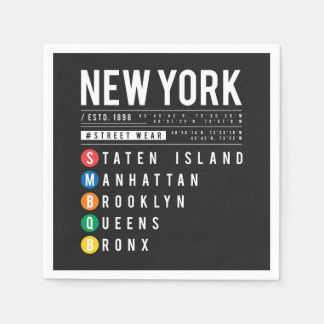 New York 5 Boroughs Napkins