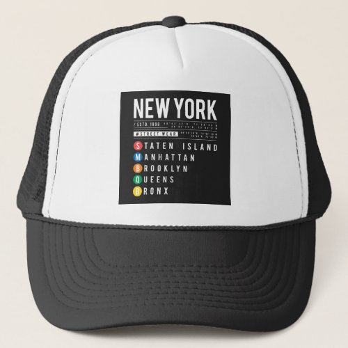New York 5 Boroughs Trucker Hat