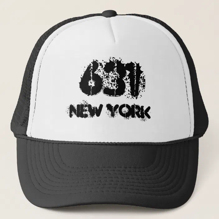 New York 631 Area Code Trucker Hat Zazzle Com