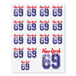 New York 69 Sports by VIMAGO Temporary Tattoos
