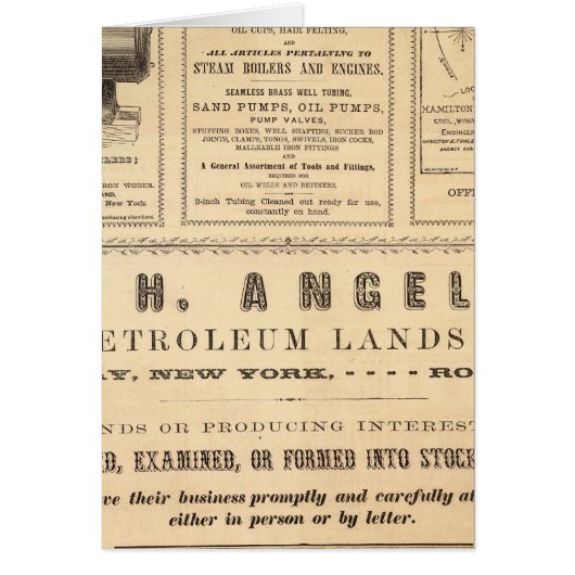 New York Advertisements Cards (Front)
