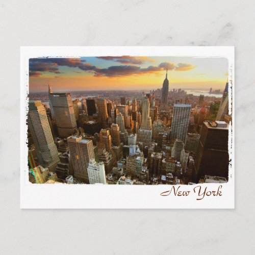 New York aerial view Postcard