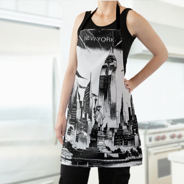 New York All-Over Print Apron (Creator Uploaded)